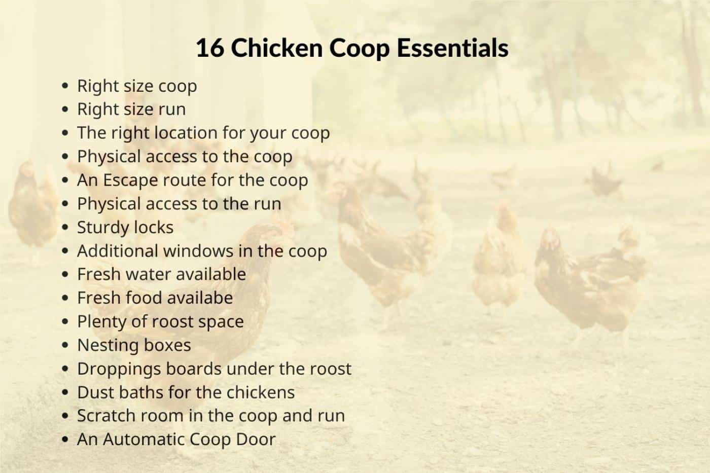 copy of chicken coop essentials 1